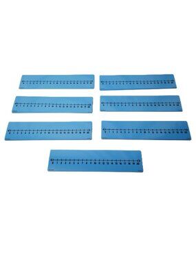 EAI Education Number Lines Set 28 Cards Double Sided Math Manipulatives Tool